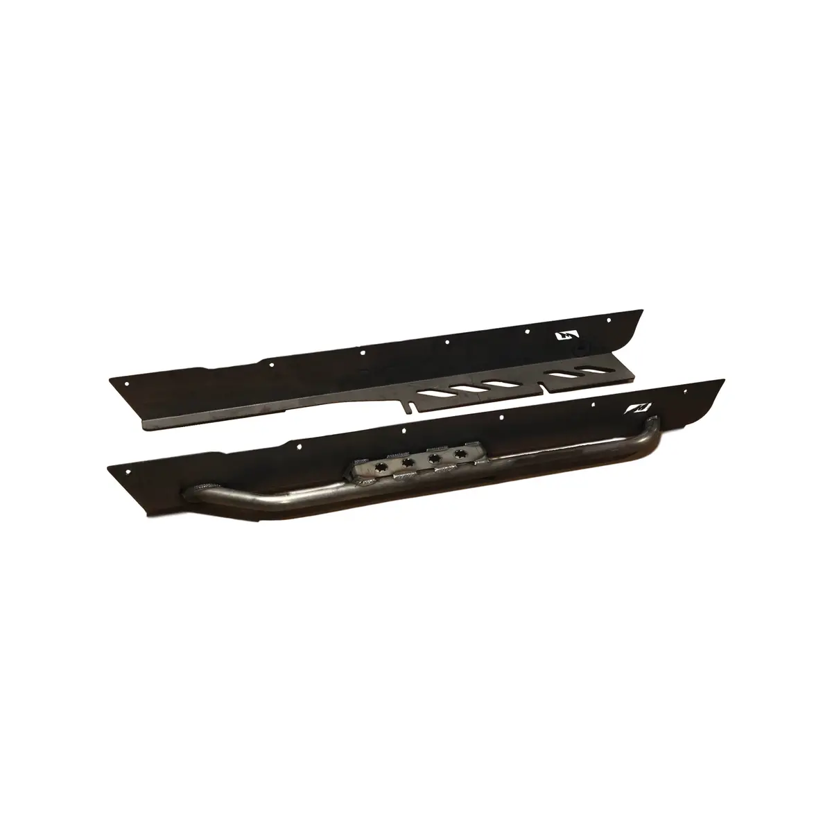 Full Length Rock Guards W/ Step For 04-06 Jeep Lj 1