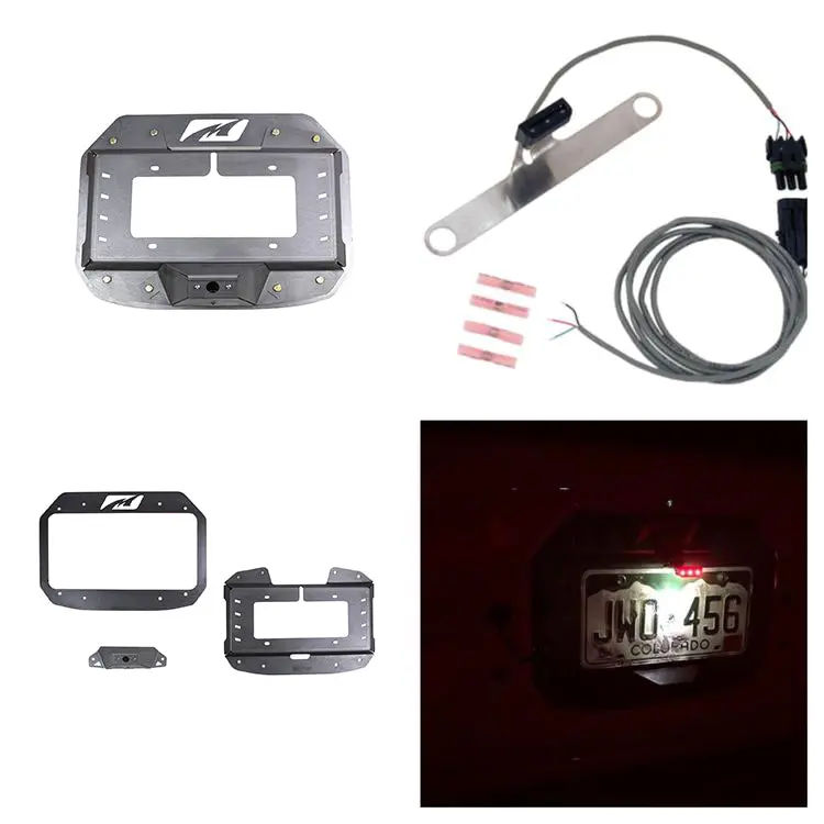 Spare Tire Delete Tag Mount / Tag Light Combo For Jeep Jl / Jlu 1