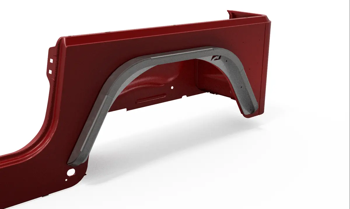 Rear Double Arch 2" Fender Flare Set For Jeep Tj/Lj 1