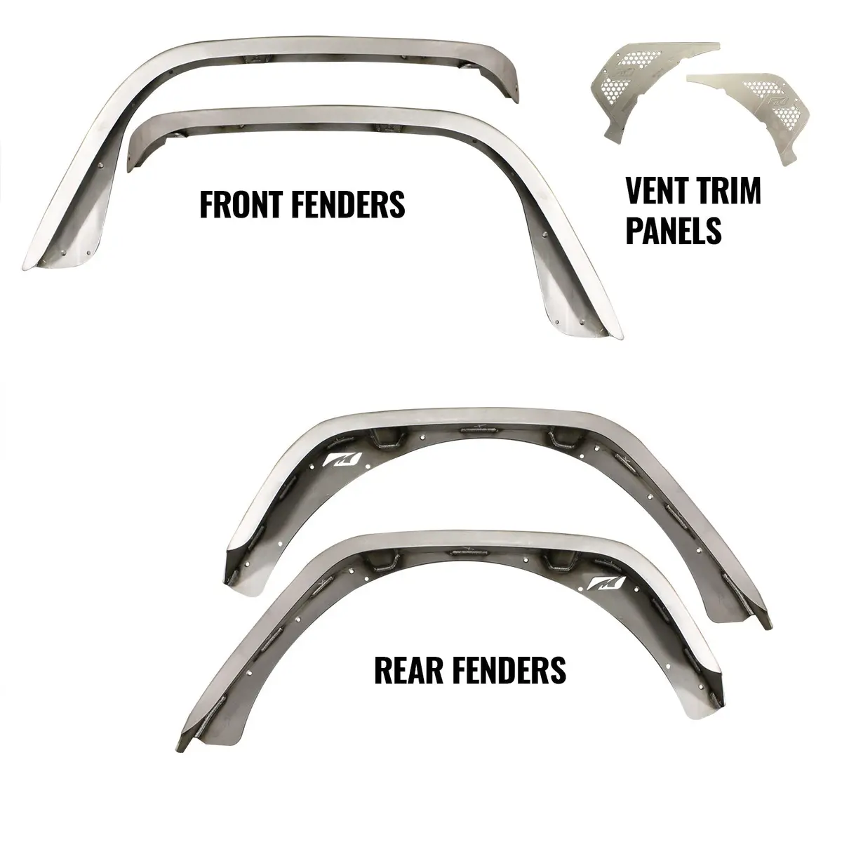 Front And Rear Fender Flare Package For Jeep Jl/Jlu 1