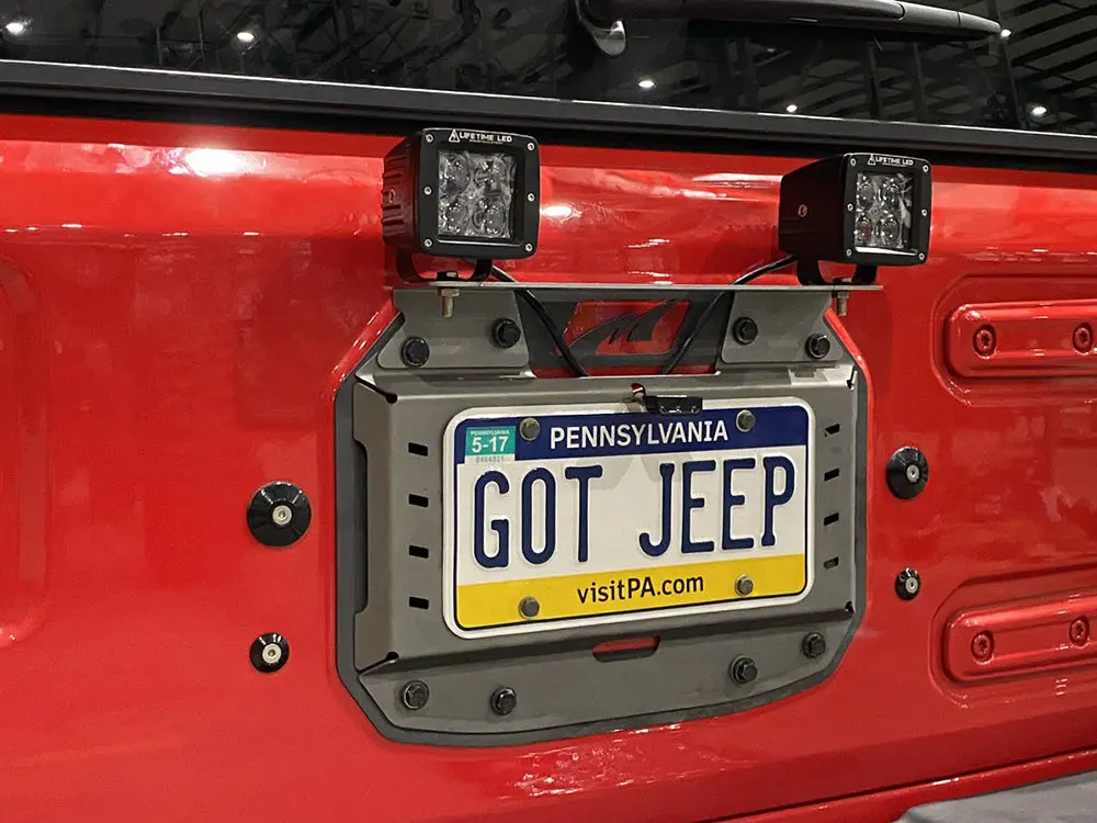 Rear Led Light Bracket For Mb1077 - Fits Jeep Jl 1