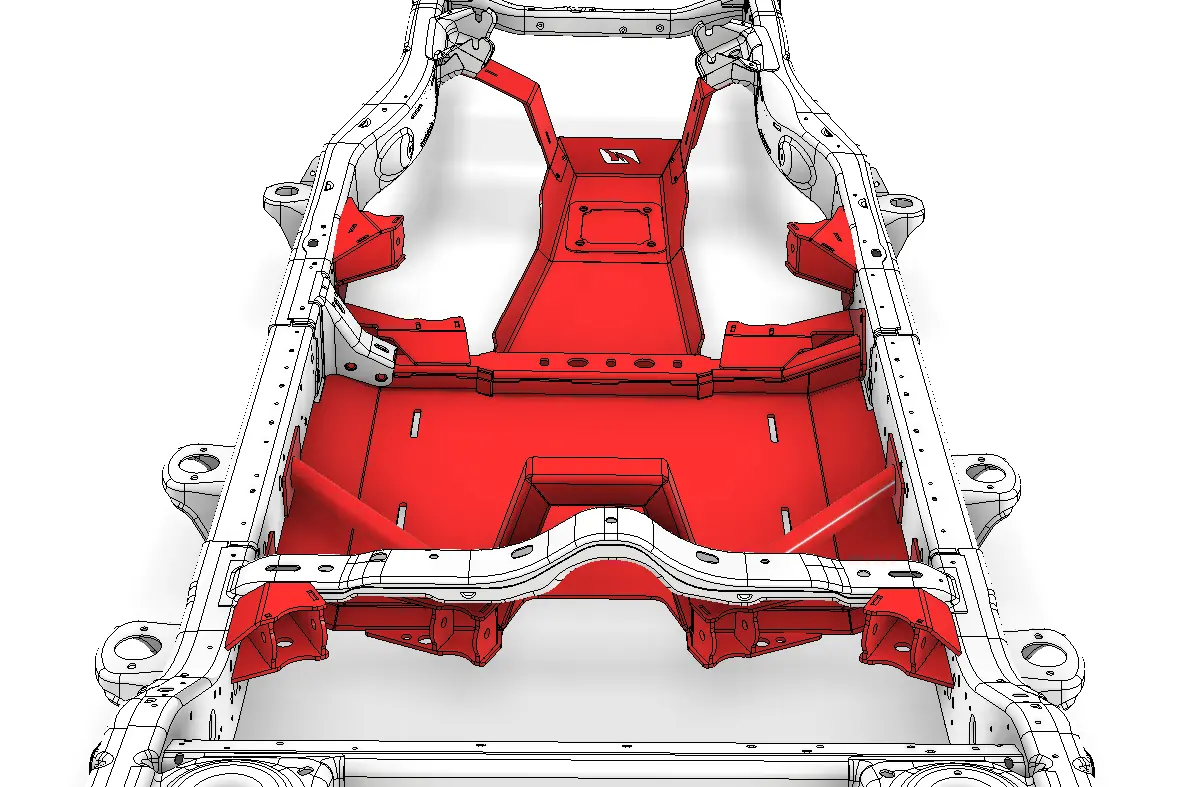 4 Link Suspension Bracket & Skid Kit For Jeep Jlu 1