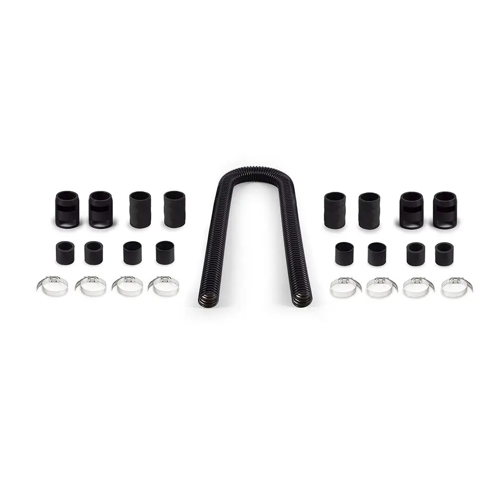 Mishimoto Mmah-U48bk Universal Flexible Stainless Steel Radiator Hose Kit, 48", Black 1