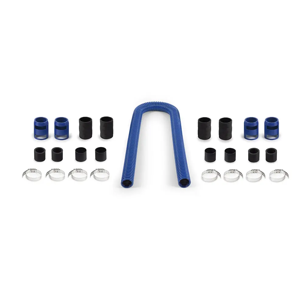 Mishimoto Mmah-U48bl Universal Flexible Stainless Steel Radiator Hose Kit, 48", Blue 1