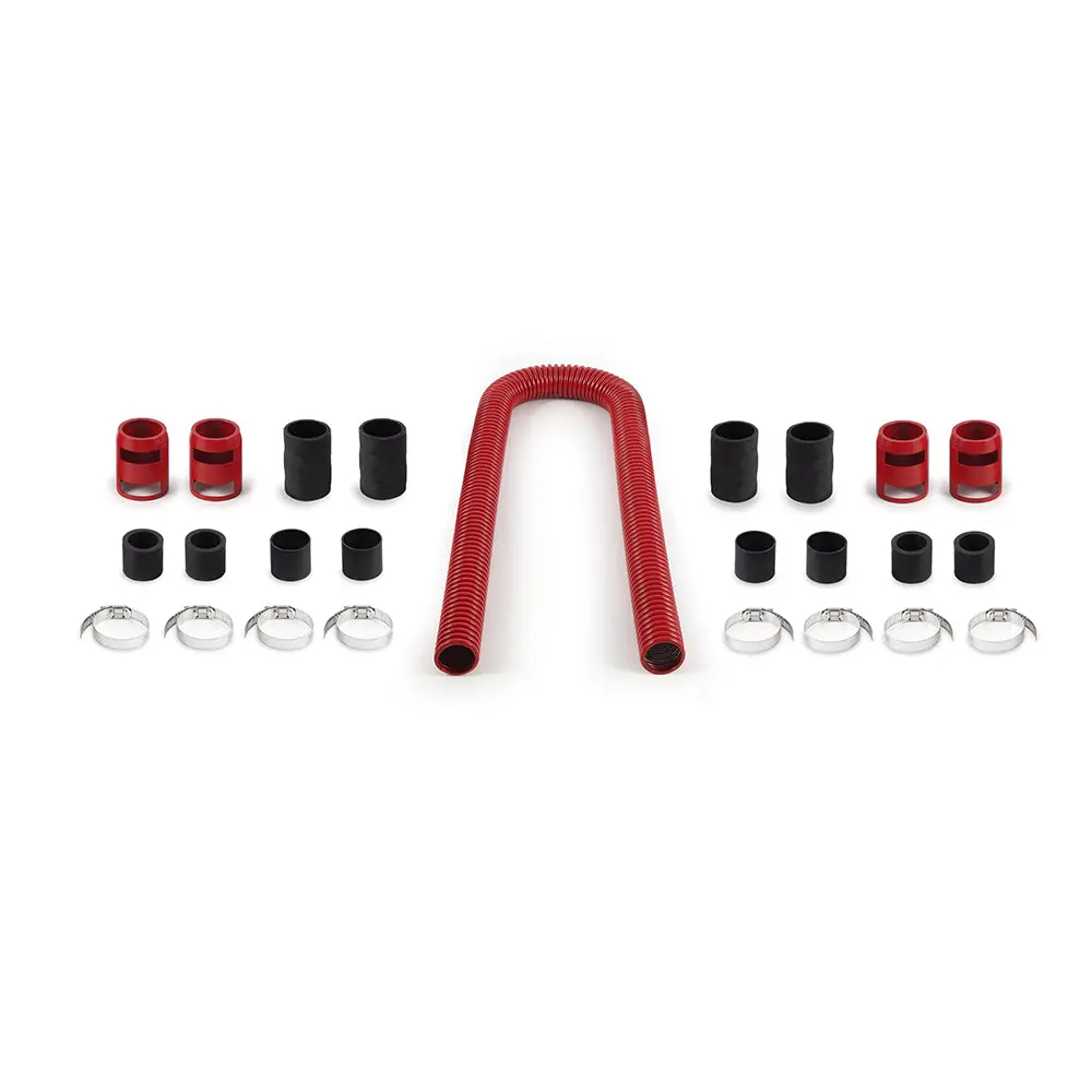 Mishimoto Mmah-U48rd Universal Flexible Stainless Steel Radiator Hose Kit, 48", Red 1