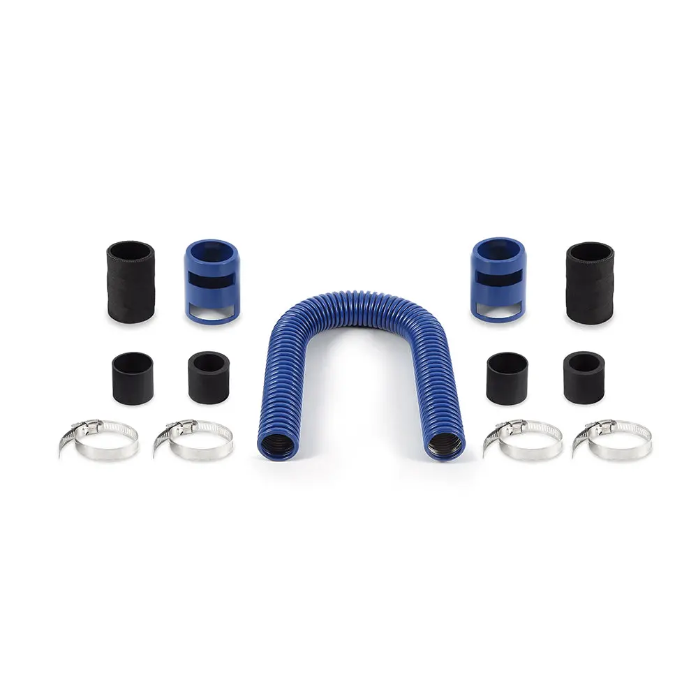 Mishimoto Mmah-U24bl Universal Flexible Stainless Steel Radiator Hose Kit, 24", Blue 1