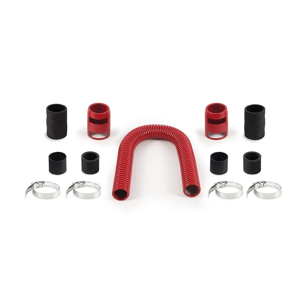 Mishimoto Mmah-U24rd Universal Flexible Stainless Steel Radiator Hose Kit, 24", Red 1