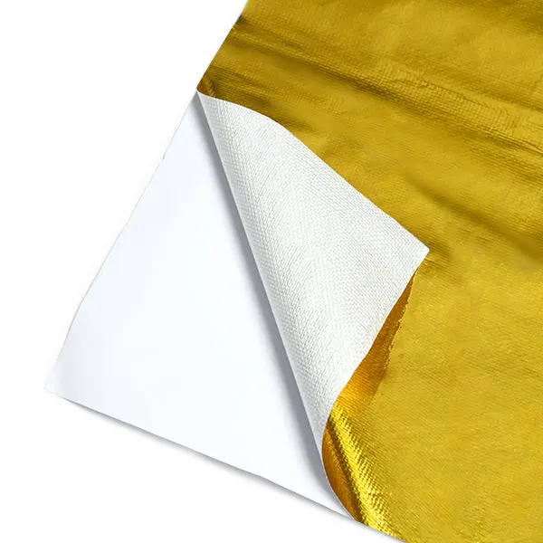 Mishimoto Mmhp-Grb-2424 Gold Reflective Barrier With Adhesive Backing, 24Inx24in 1