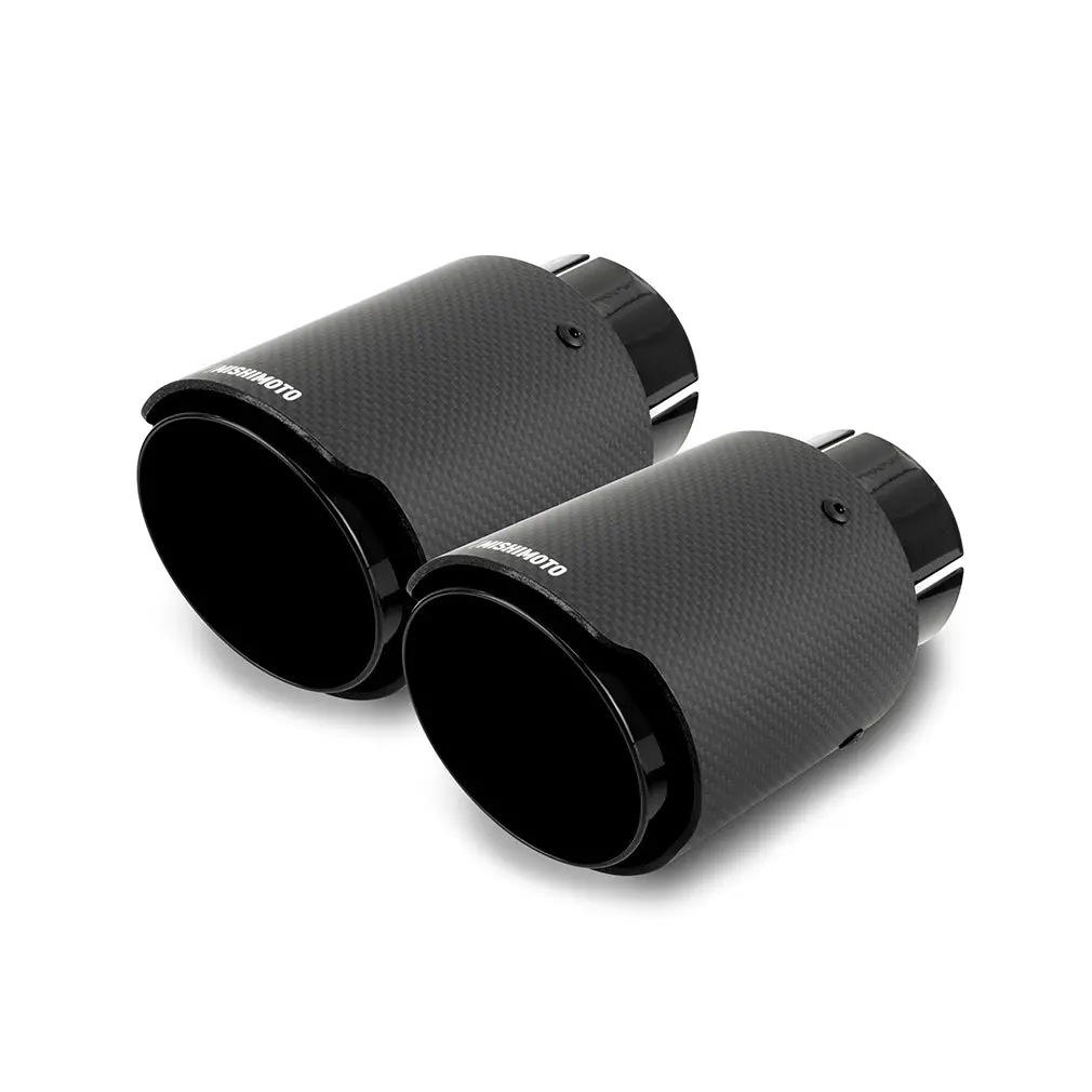 Mishimoto Mmexh-Tip-Cfd25bk Mishimoto Carbon Fiber Dual Exhaust Tips, 2.5Ó 1