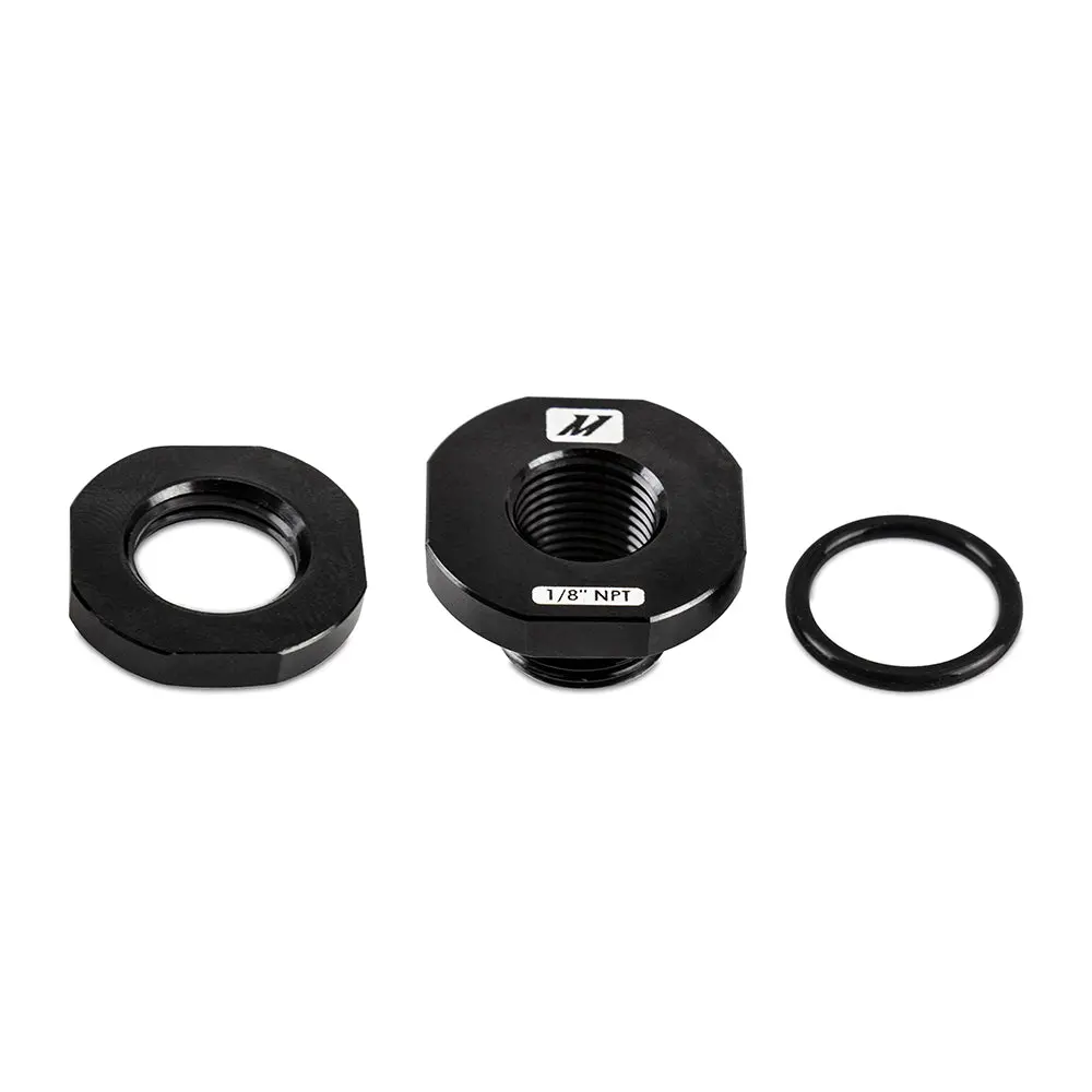 Mishimoto Mmft-Nzl-18Bk Aluminum 1/8-In-Npt Add-On Bung For Hoses & Couplers, Black 1