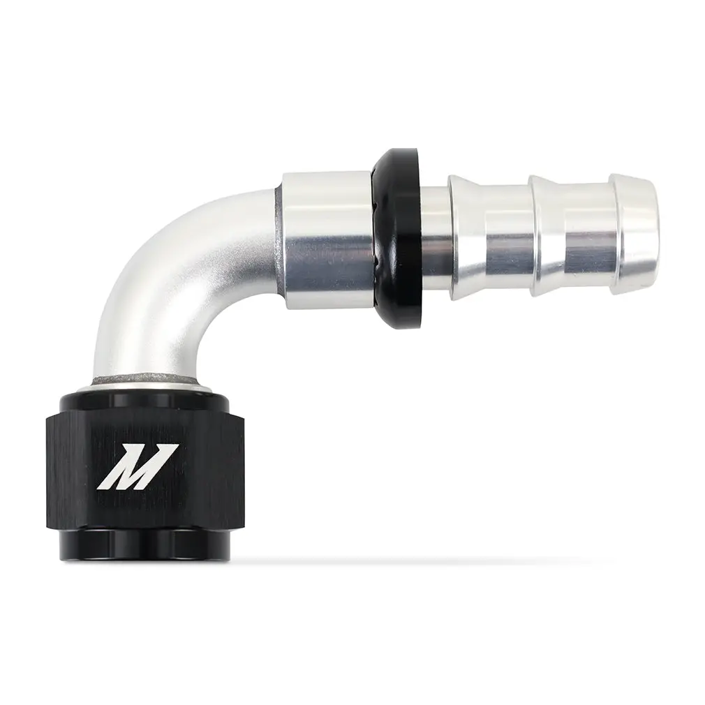 Mishimoto Mmft-Pl-1090 Mishimoto Push-Lock Fitting, -10An, 90-Degree 1
