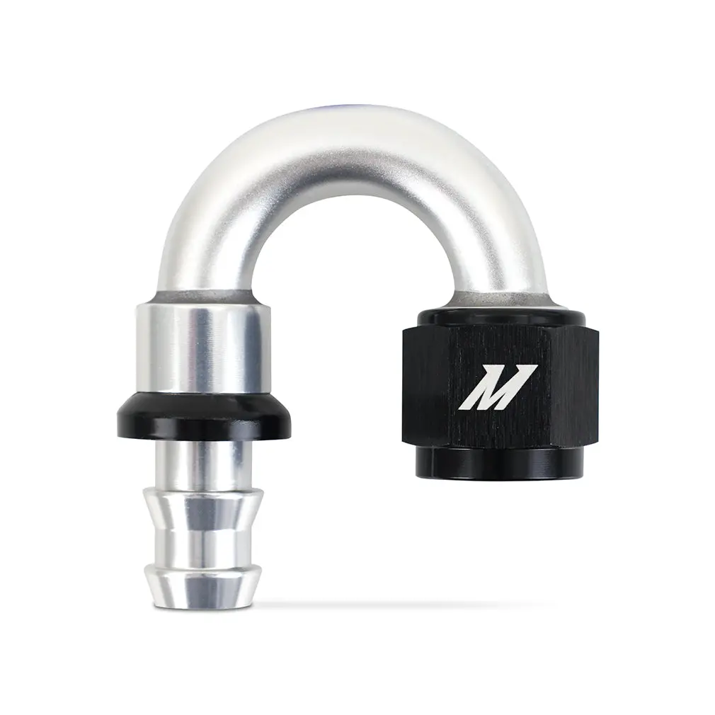 Mishimoto Mmft-Pl-8180 Mishimoto Push-Lock Fitting, -8An, 180-Degree 1