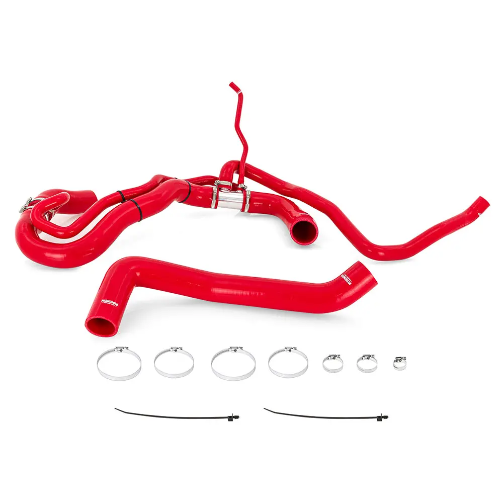 Mishimoto Mmhose-Dmax-17Rd Silicone Coolant Hose Kit, Fits Chevrolet/Gmc 6.6L Duramax 2017-2019, Red 1