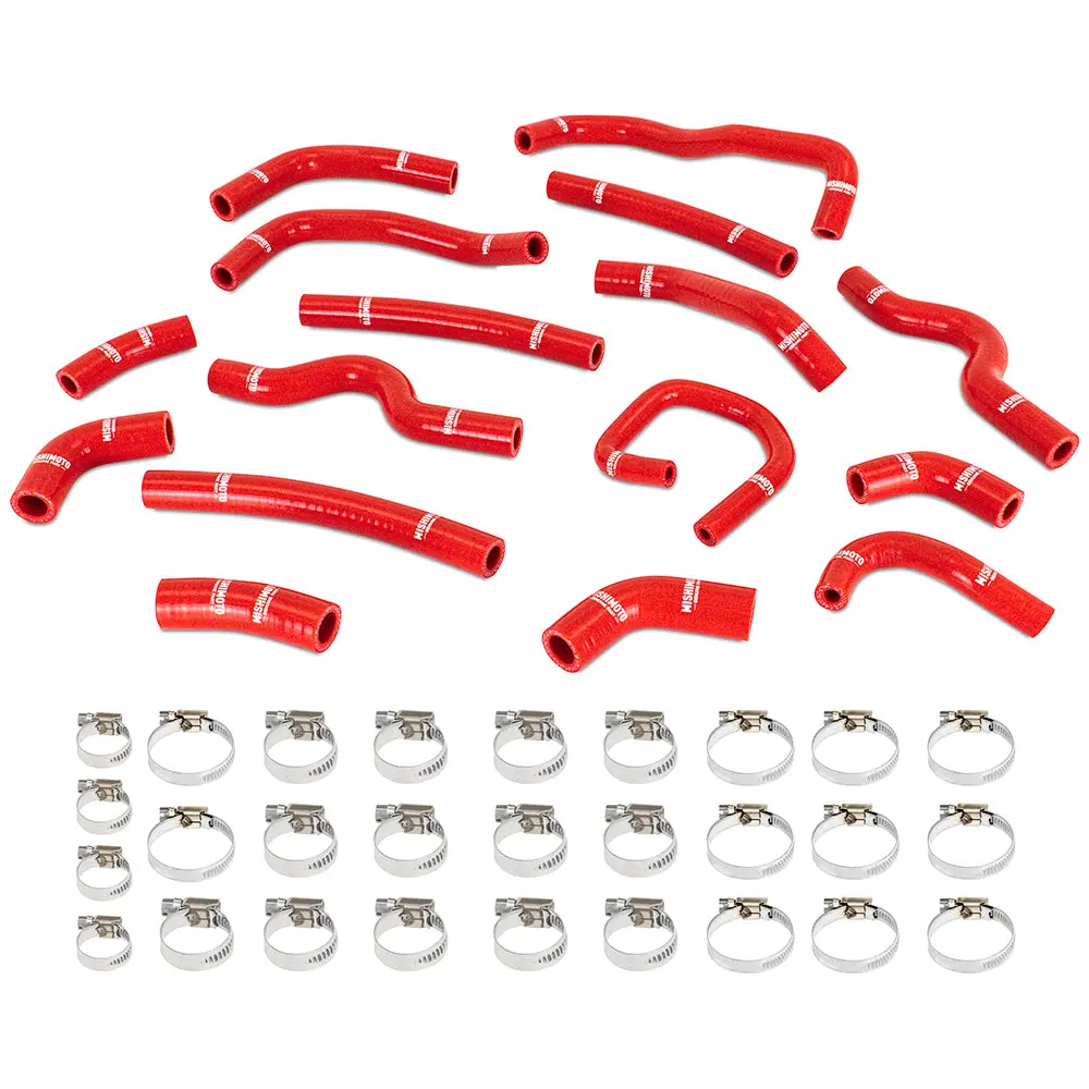 Mishimoto Mmhose-Lcr-99Hhrd Silicone Heater Hose Kit, Fits Toyota Land Cruiser 4.7L 1998-2002, Red 1