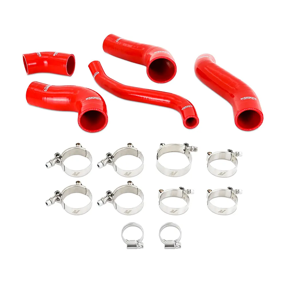 Mishimoto Mmhose-Vlstr-13Trd Silicone Intercooler Hose Kit, Fits Hyundai Veloster Turbo 2013-2017, Red 1