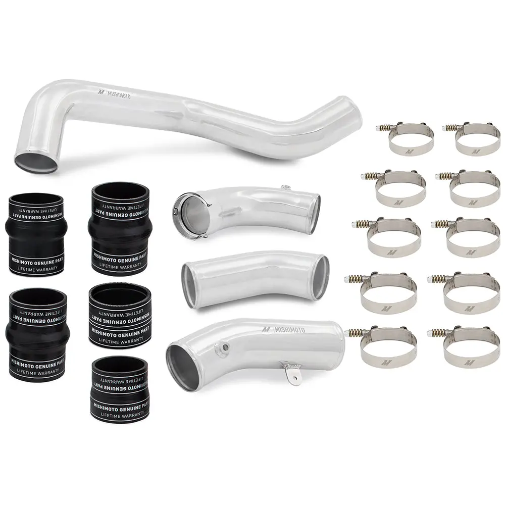 Mishimoto Mmicp-Dmax-17Kp Intercooler Pipe And Boot Kit, Fits 6.6L Duramax (L5p) '17-'19, Polished 1