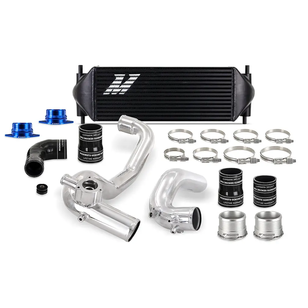Mishimoto Mmint-Br23-21Kpbk Performance Intercooler Kit, Ford Bronco 2.3L 2021+, Black Ic, Polished Ic Pipes 1