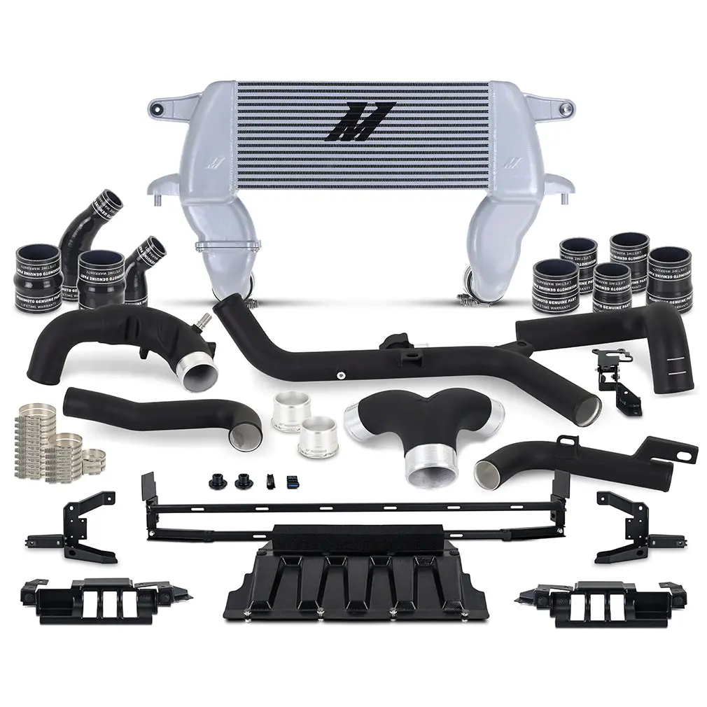 Mishimoto Mmint-Br27-21Hkbksl High-Mount Intercooler Kit, Fits 2021+ Ford Bronco 2.7L, Silver Intercooler 1
