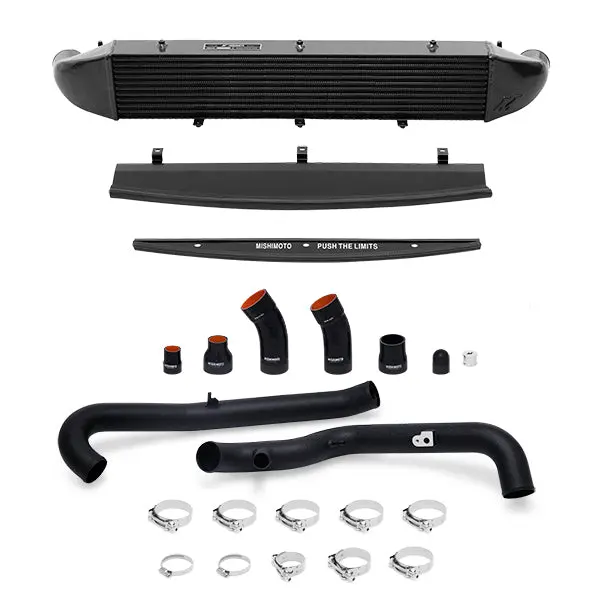 Mishimoto Mmint-Fist-14Kbbk Ford Fiesta St Performance Intercooler Kit, 2014-2019 Black Pipes, Black Cooler 1