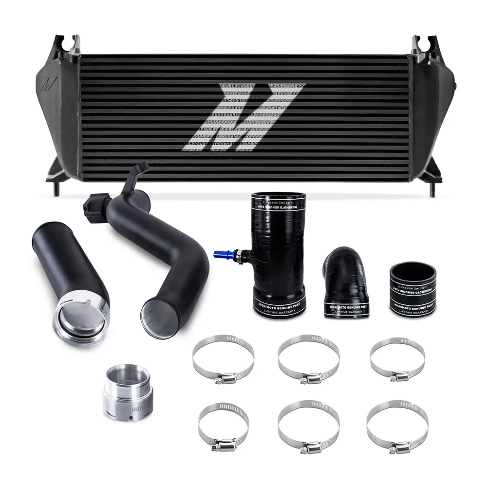 Mishimoto Mmint-Rgr-19Kbkbk Intercooler Kit, Fits Ford Ranger 2.3L 2019+, Black Intercooler, Black Pipes 1
