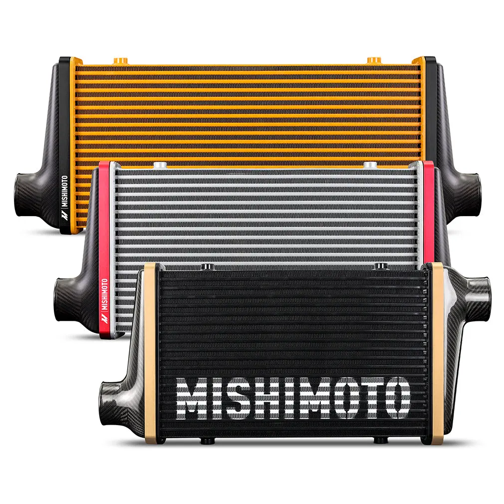 Mishimoto Mmint-Ucf-G4b-C-Bl Mmint-Ucf, Gloss Tanks, 450Mm Black Core, Offset, Blue Anodized V-Band 1