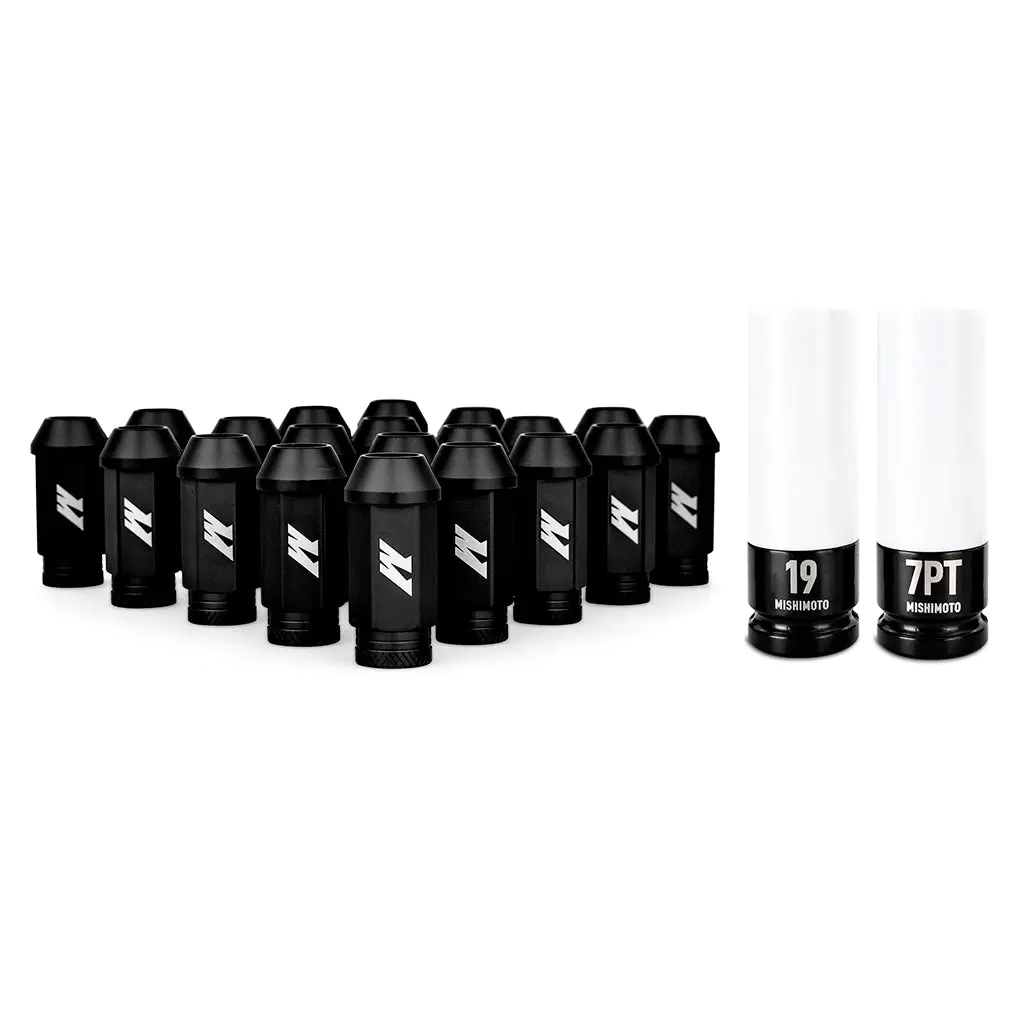Mishimoto Mmlg-1220-23Lbk Mishimoto Aluminum Locking Lug Nuts 1/2 X 20, 23Pc Set, Black 1