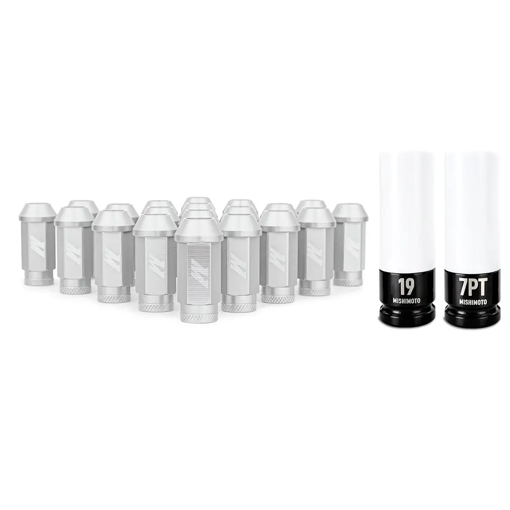 Mishimoto Mmlg-1220-23Lsl Mishimoto Aluminum Locking Lug Nuts 1/2 X 20, 23Pc Set, Silver 1