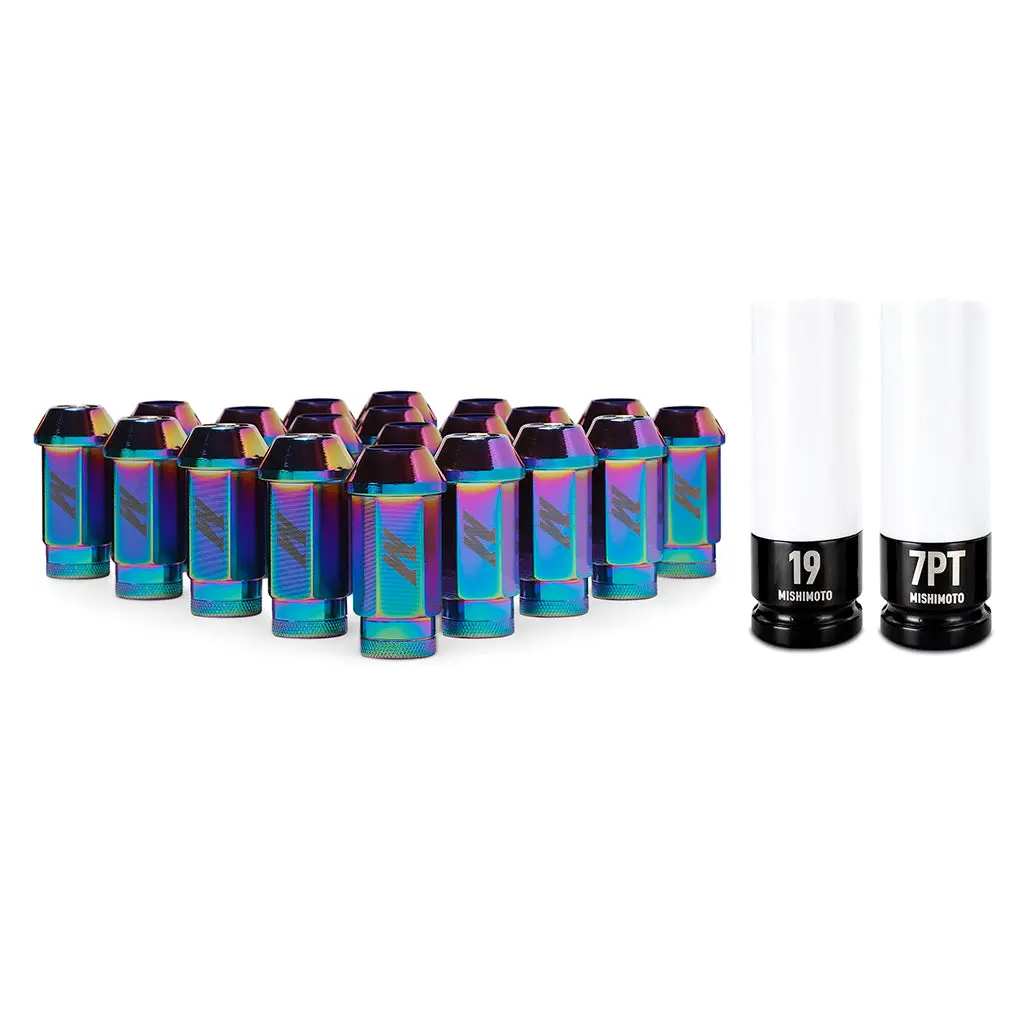 Mishimoto Mmlg-15-20Lnc Mishimoto Aluminum Locking Lug Nuts M12x1.5, 20Pc Set, Neo Chrome 1