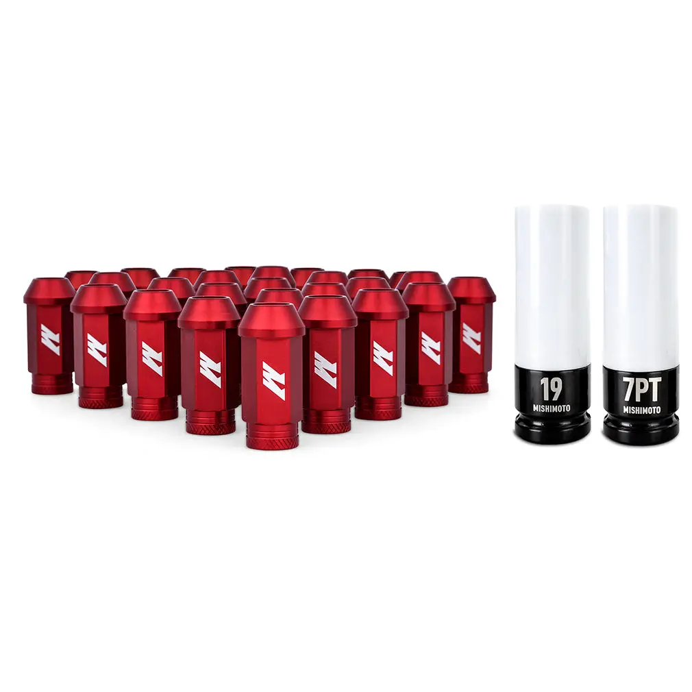Mishimoto Mmlg-15-27Lrd Mishimoto Aluminum Locking Lug Nuts, M12 X 1.5, Fits Ford Bronco 2021+, Red 1