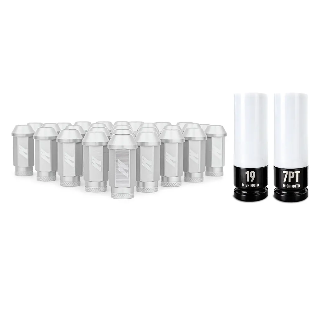 Mishimoto Mmlg-15-27Lsl Mishimoto Aluminum Locking Lug Nuts, M12 X 1.5, Fits Ford Bronco 2021+, Silver 1