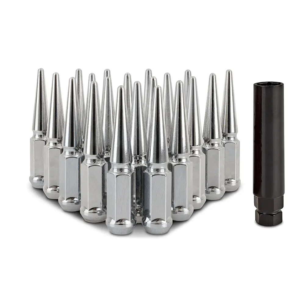 Mishimoto Mmlg-Sp1215-20Ch Mishimoto Spiked Lug Nuts, M12x1.5, 20-Pc Set 1