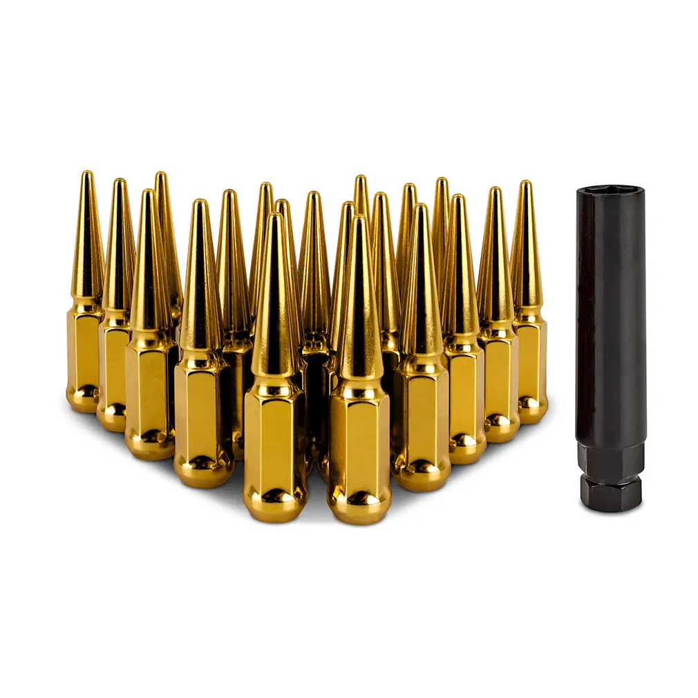 Mishimoto Mmlg-Sp1215-20Gd Mishimoto Spiked Lug Nuts, M12x1.5, 20-Pc Set 1
