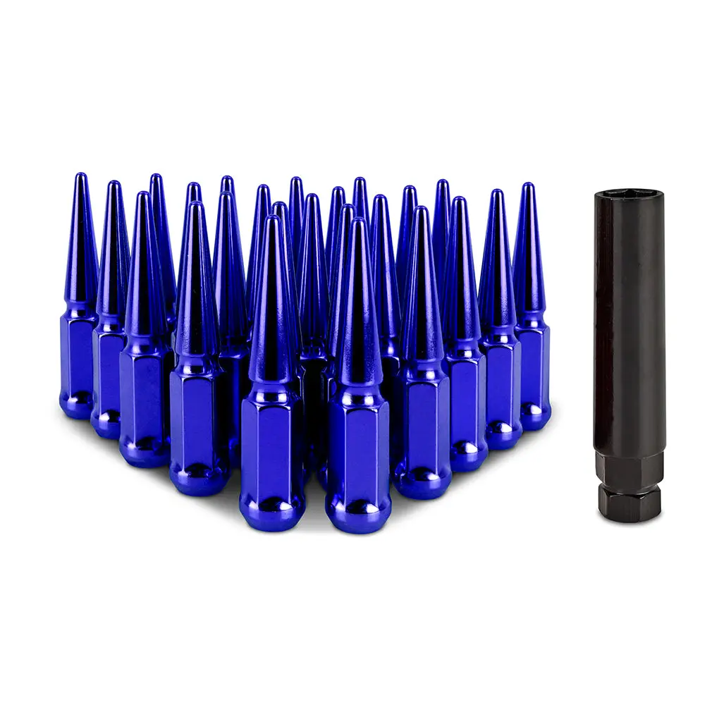Mishimoto Mmlg-Sp1415-24Bl Mishimoto Spiked Lug Nuts, M14x1.5, 24-Pc Set 1