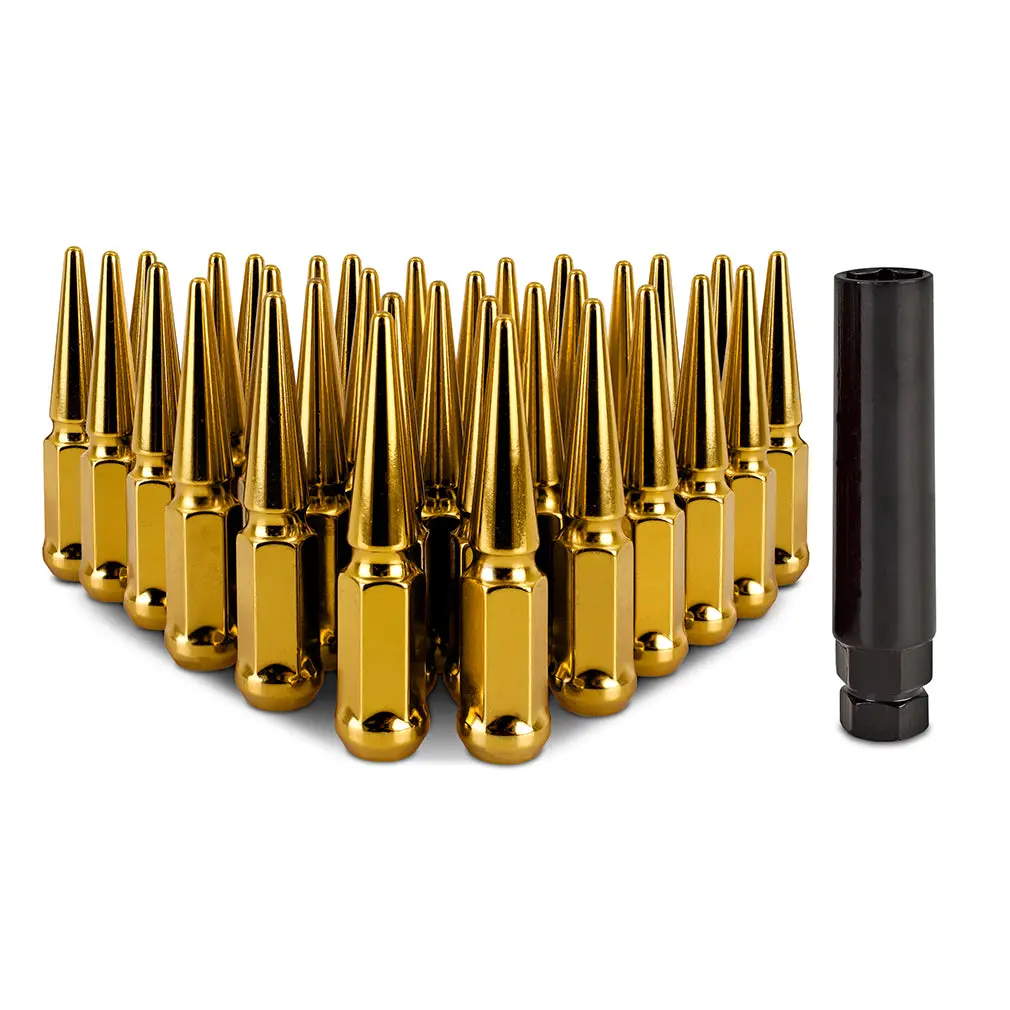 Mishimoto Mmlg-Sp1415-32Gd Mishimoto Spiked Lug Nuts, M14x1.5, 32-Pc Set 1