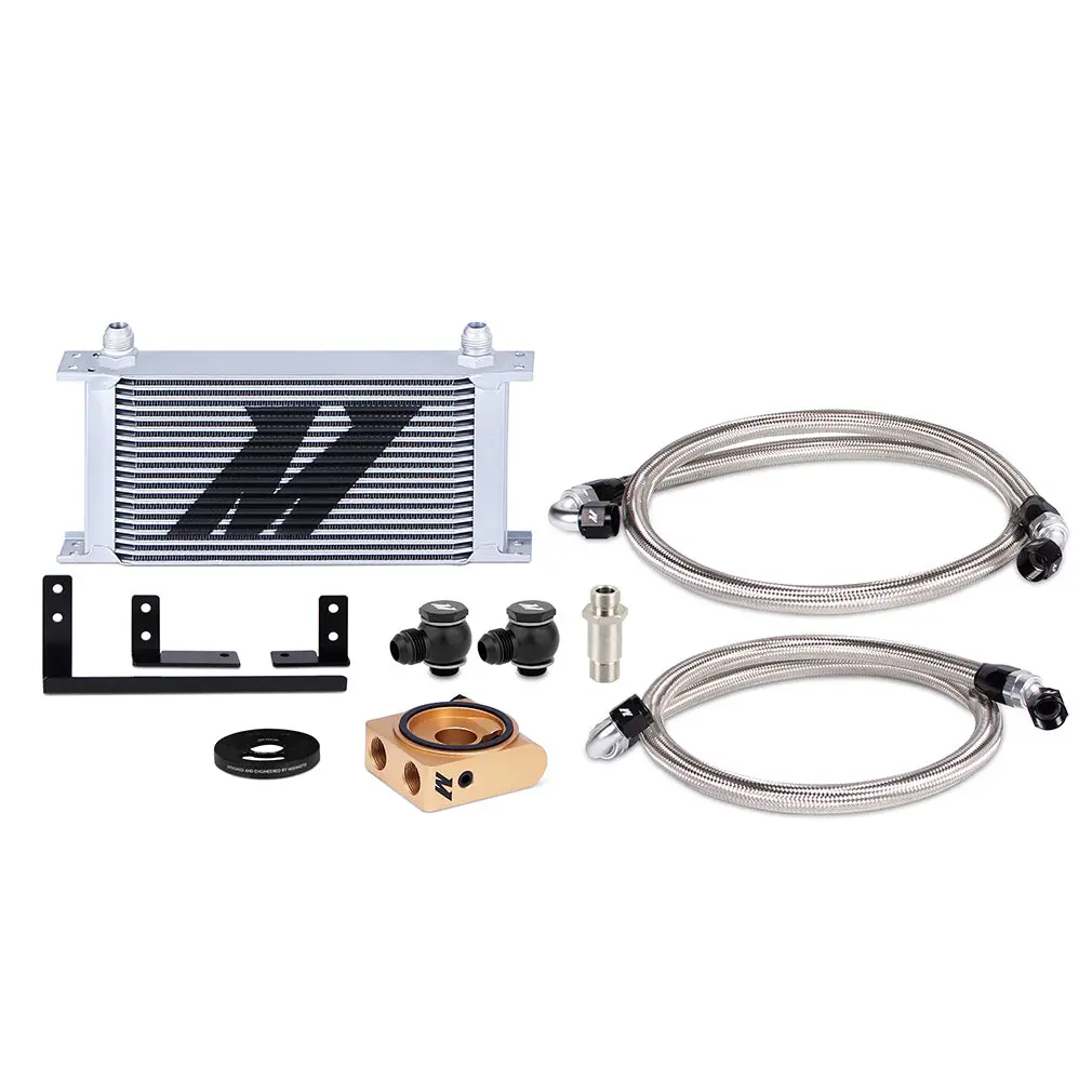 Mishimoto Mmoc-Mia-19T Thermostatic Oil Cooler Kit, Fits 2019+ Mazda Miata Nd2, Silver 1