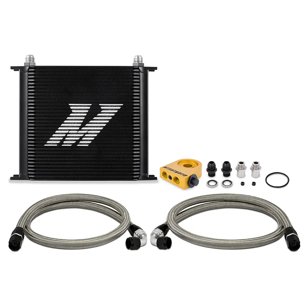 Mishimoto Mmoc-U34tbk Universal Thermostatic Oil Cooler Kit, 34-Row, Black 1