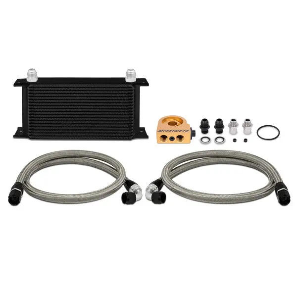 Mishimoto Mmoc-Ultbk Universal Thermostatic 19 Row Oil Cooler Kit, Black 1