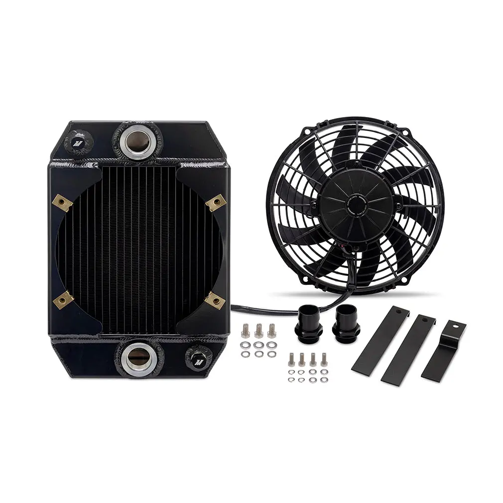 Mishimoto Mmrad-Uni-Drgbk Universal 9" Drag Race Performance Aluminum Radiator, Black 1