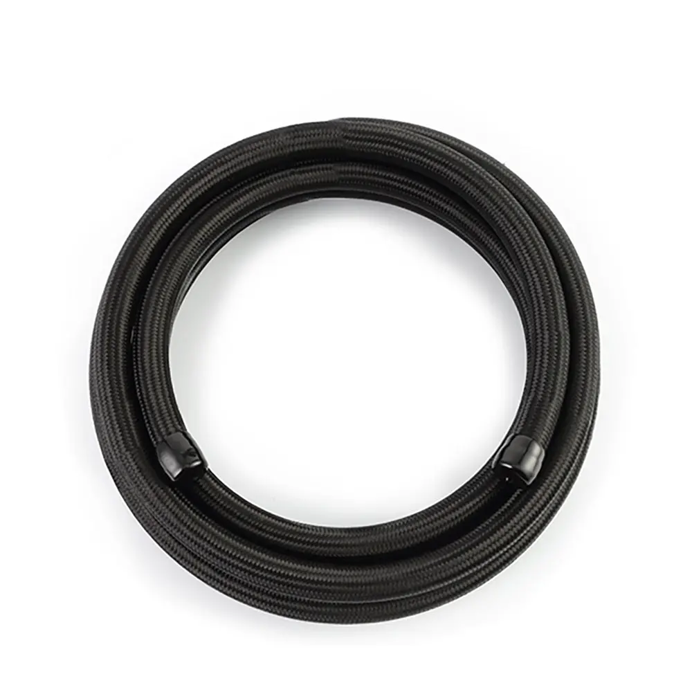 Mishimoto Mmsbh-08180-Cb -8An Braided Line, Black Nylon - 15Ft 1