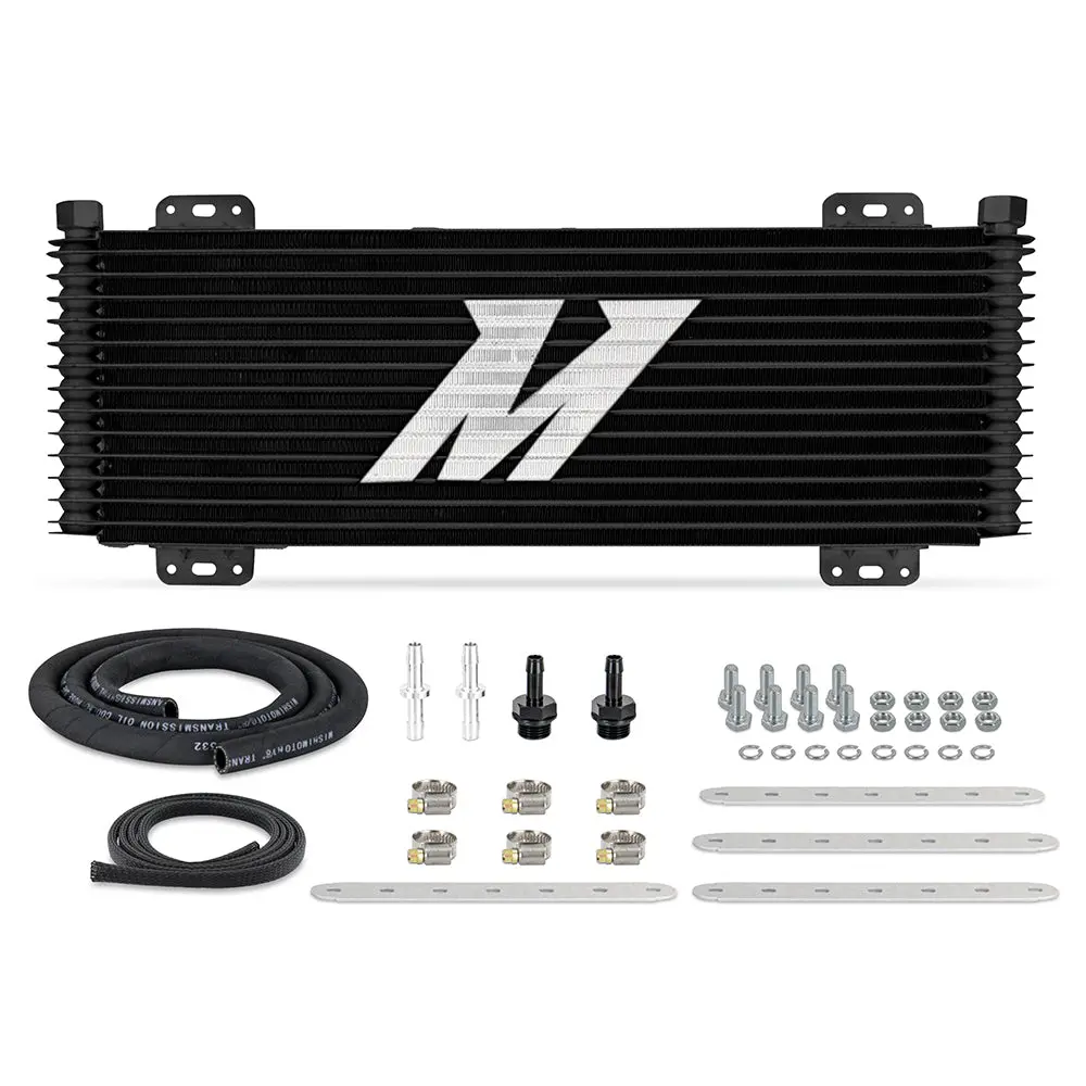 Mishimoto Mmtc-Sp-13Bk 13-Row Stacked Plate Transmission Cooler, Powder Coat, 22.85In X 7.10In X 1.25In 1