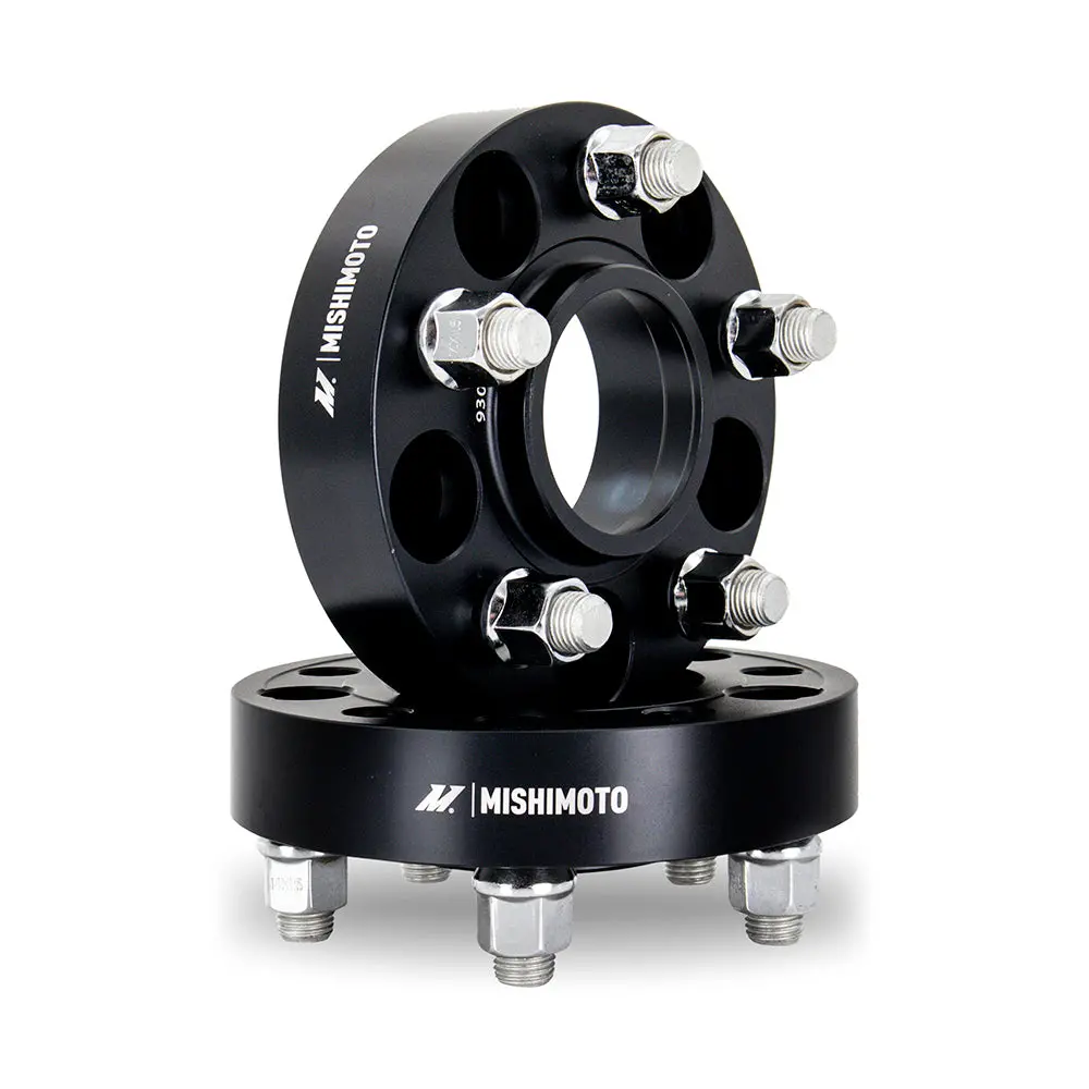Mishimoto Mmws-010-300Bk Wheel Spacers, 5X120, 67.1 Center Bore, M14x1.25, 30Mm Thick, Black 1