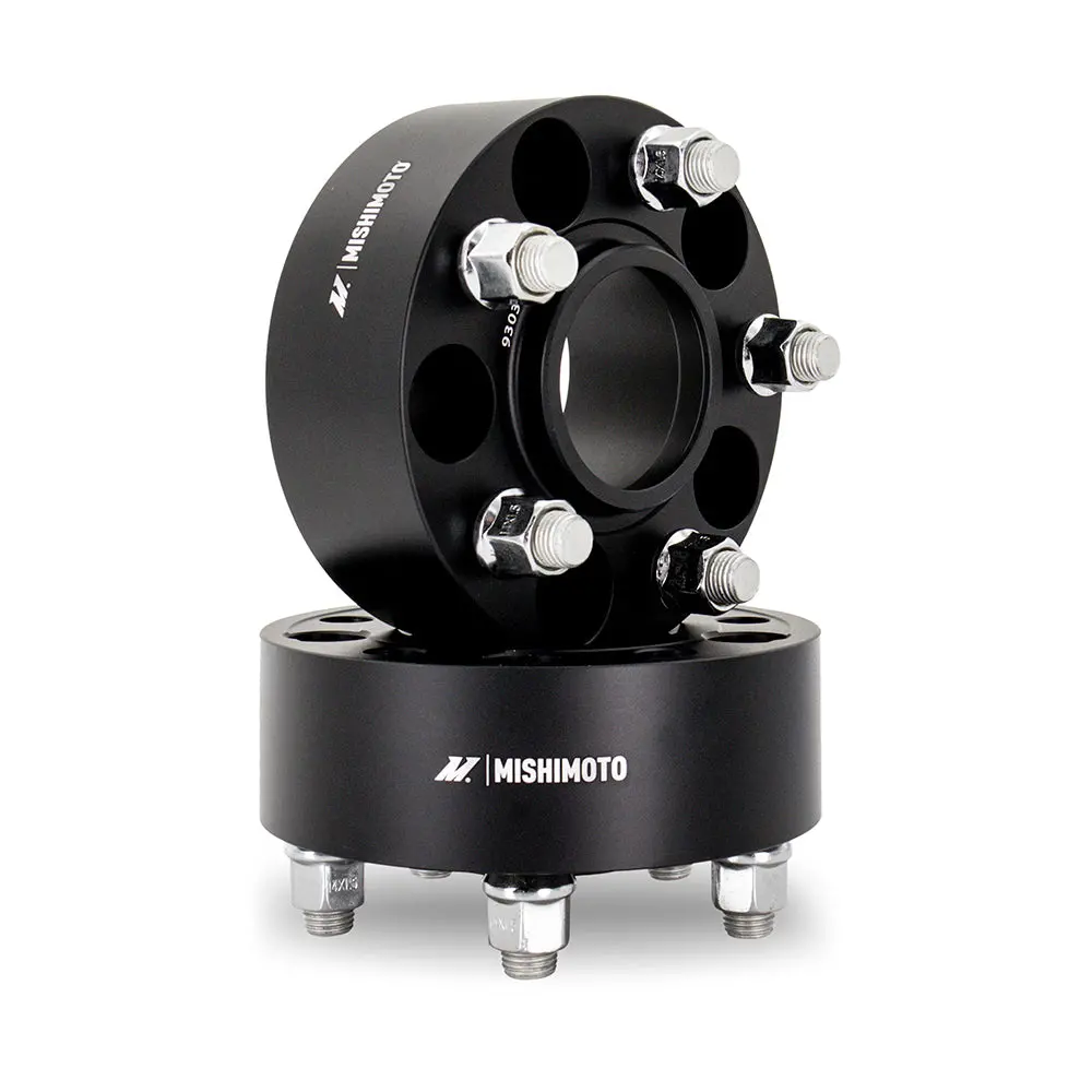 Mishimoto Mmws-004-500Bk Wheel Spacers, 5X114.3, 67.1 Center Bore, M12x1.5, 50Mm Thick, Black 1