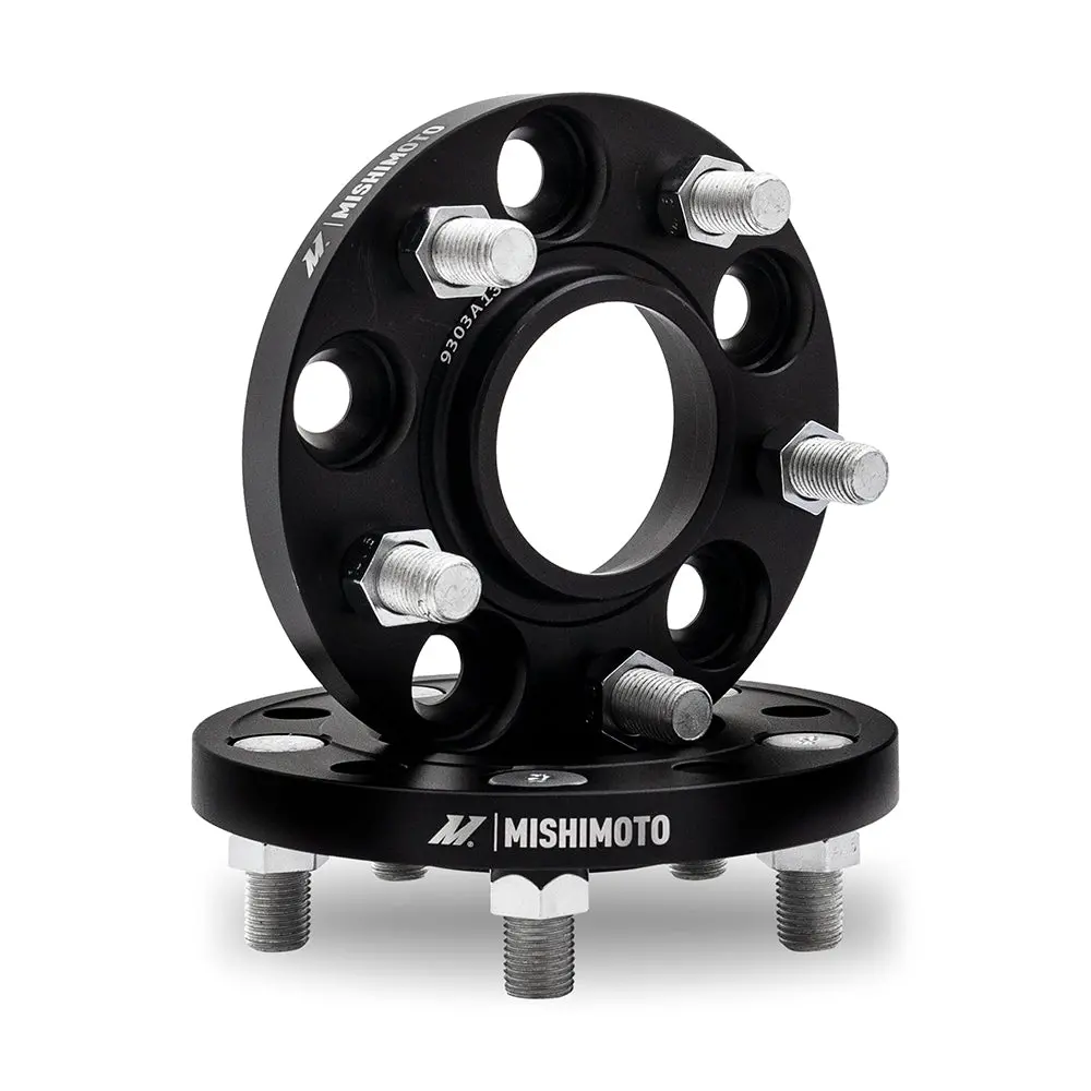 Mishimoto Mmws-007-150Bk Wheel Spacers, 5X114.3, 66.1 Center Bore, M12x1.5, 15Mm Thick, Black 1
