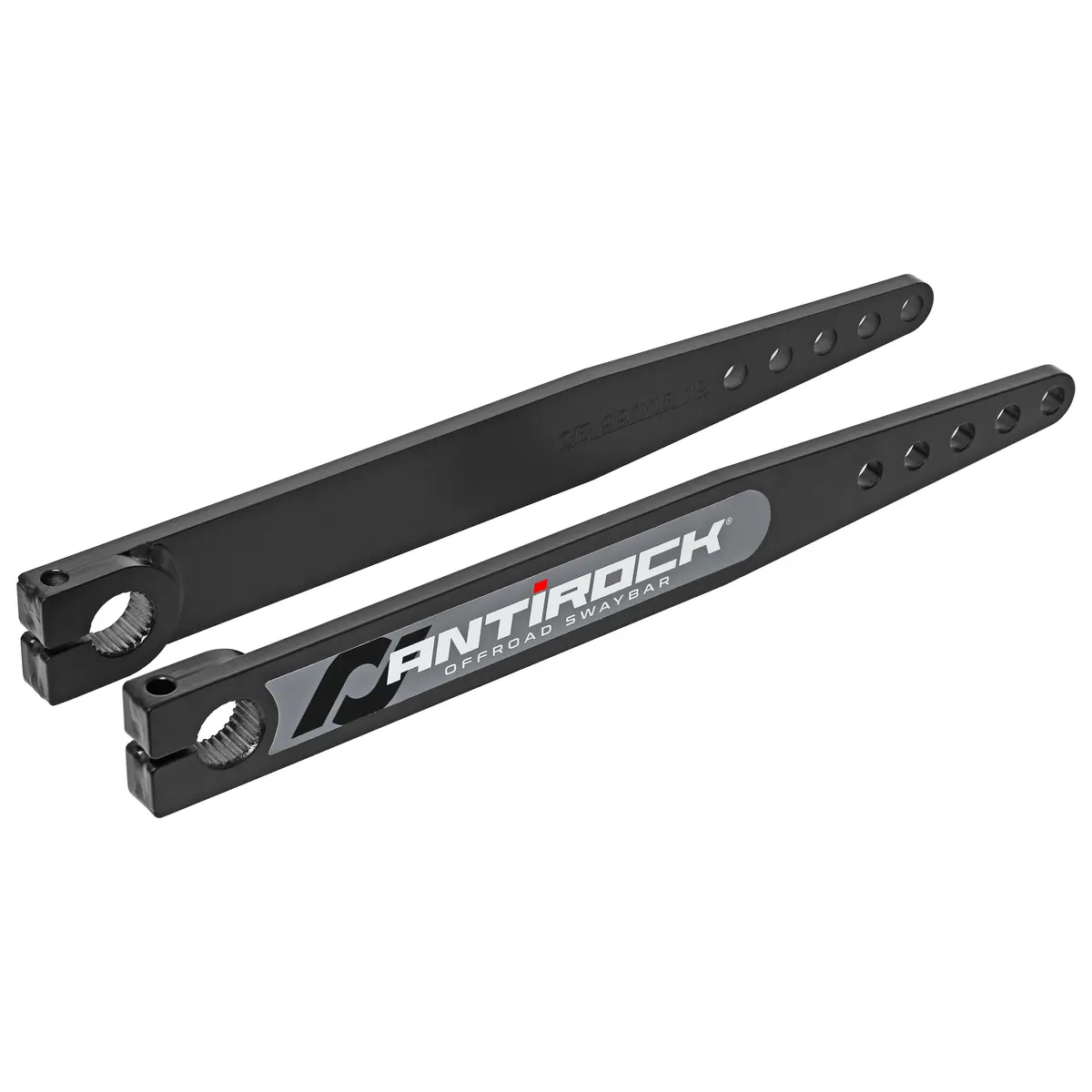 Antirock Fabricated Steel Sway Bar Arms, 18 In. Long, 16.195 In. C-C, 5 Holes, Incl. Stickers, Pair 1