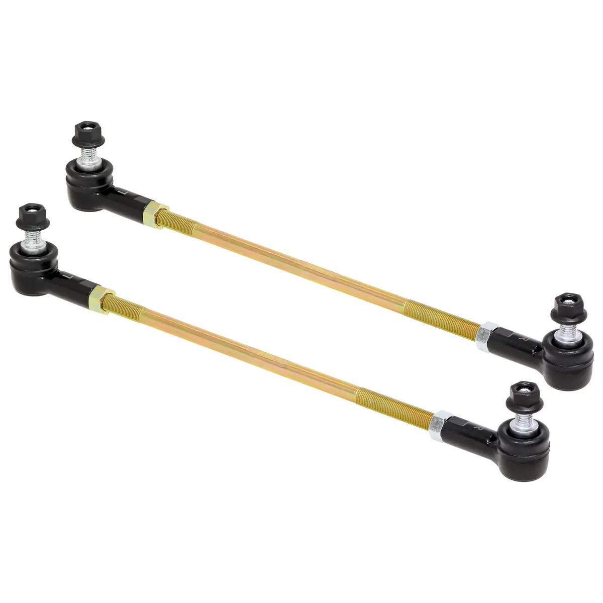 Rockjock Adjustable Sway Bar End Link Kit (14 In. Long Rods W/ Sealed Rod Ends And Jam Nuts, Pair) 1