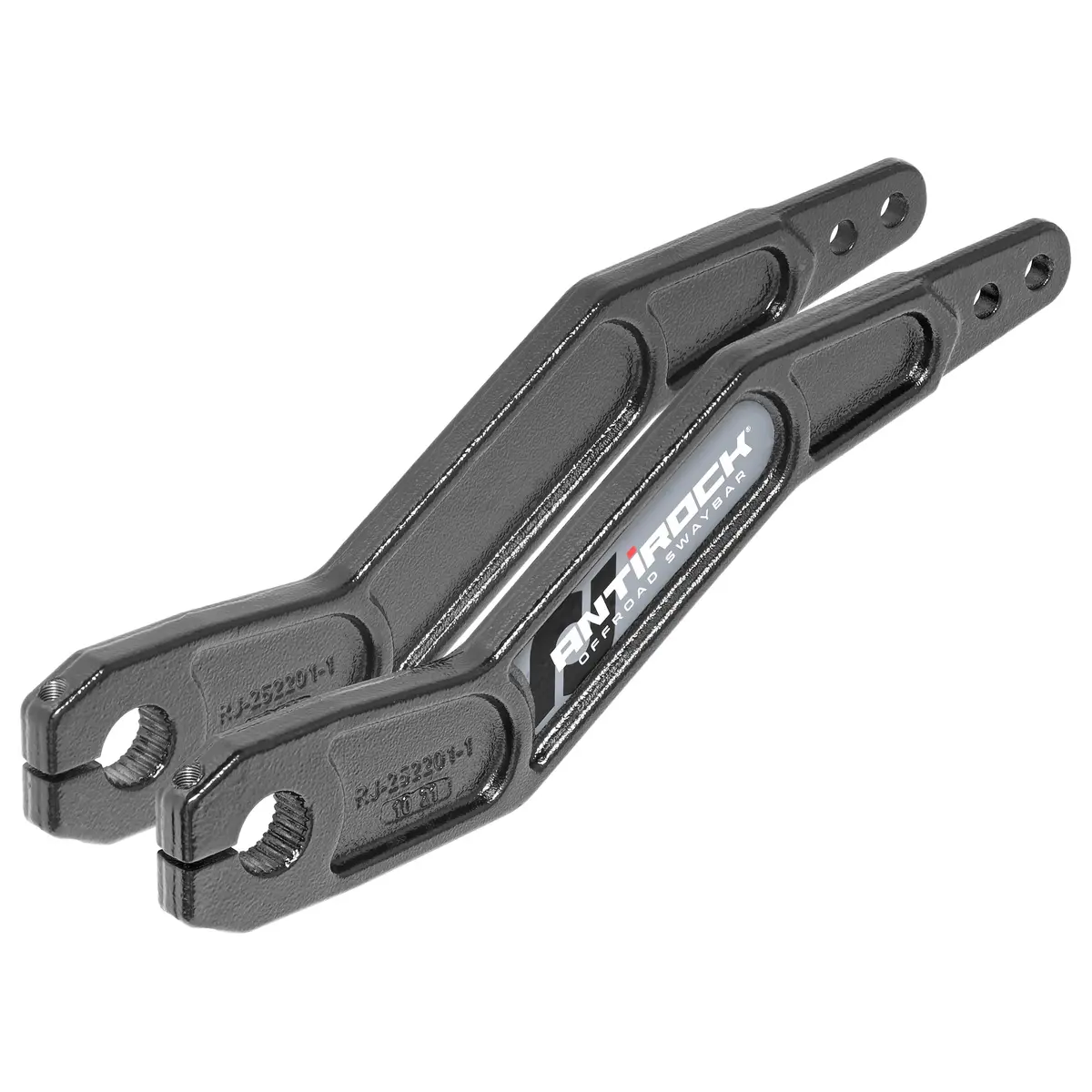 Antirock Forged Chromoly Sway Bar Arms, 16.2 In. Long X 28 Spline, Vertically Offset, Incl. Stickers, Pair 1
