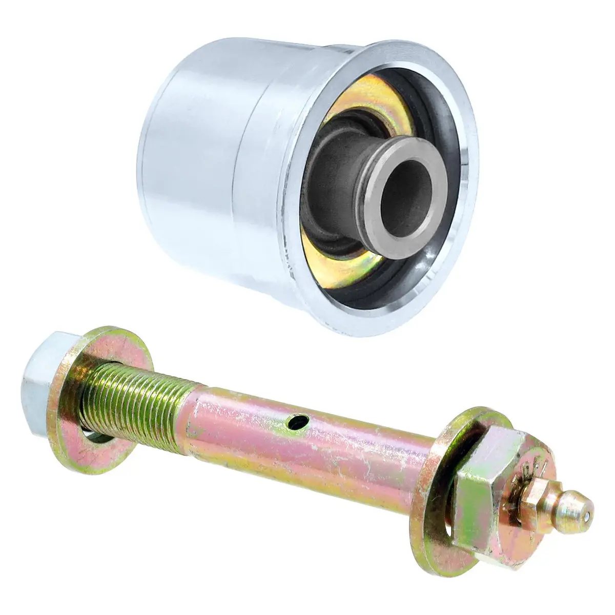 Johnny Joint Rod End, 2 In., Machined, Press-In, 2 In. X .500 In. Ball, Internally Greased, Incl. Greasable Bolt, Fits Jl/Jt Front End Housing (All Factory Axle Housings) 1