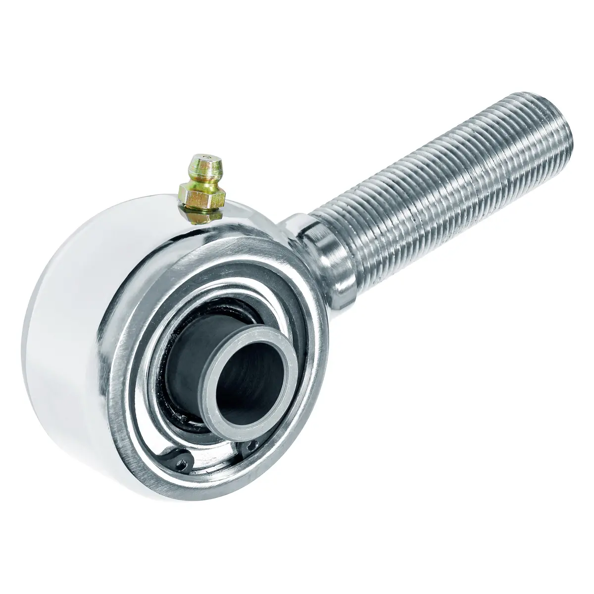Johnny Joint Rod End, 2 In., Polished Stainless Steel Narrow, 3/4 In.-16 Lh Threads, 2 In. X .515 In. Ball, Externally Greased 1