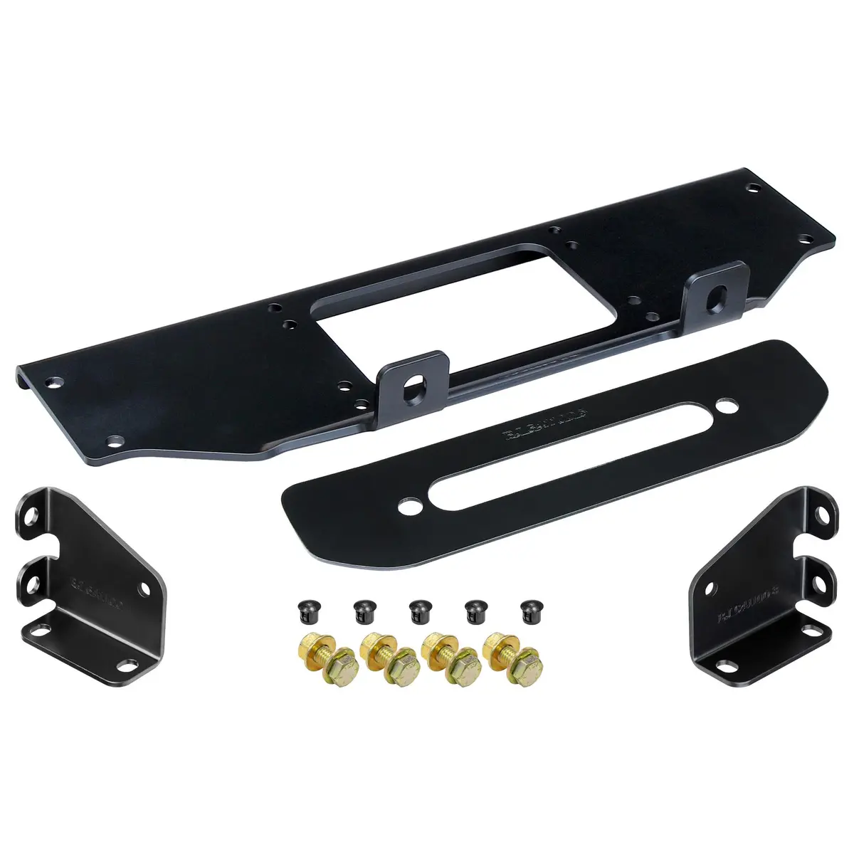 Rockjock Jl/Jt Winch Plate Kit For Factory Steel Bumper (For Use With Or Without Ce-9033Jls Rockjock Towing Kit) 1