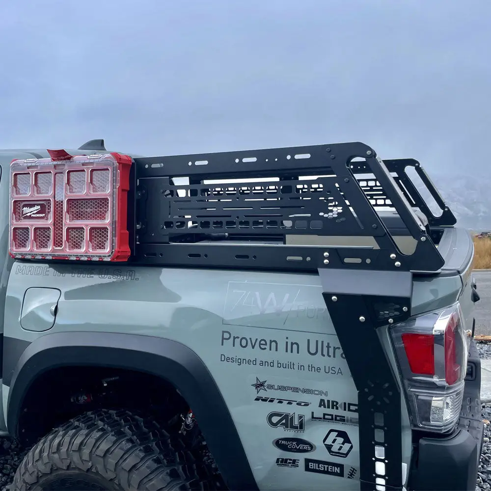 2015-2022 Toyota Tacoma Short Bed Overland Rack Rock Slide Engineering 1